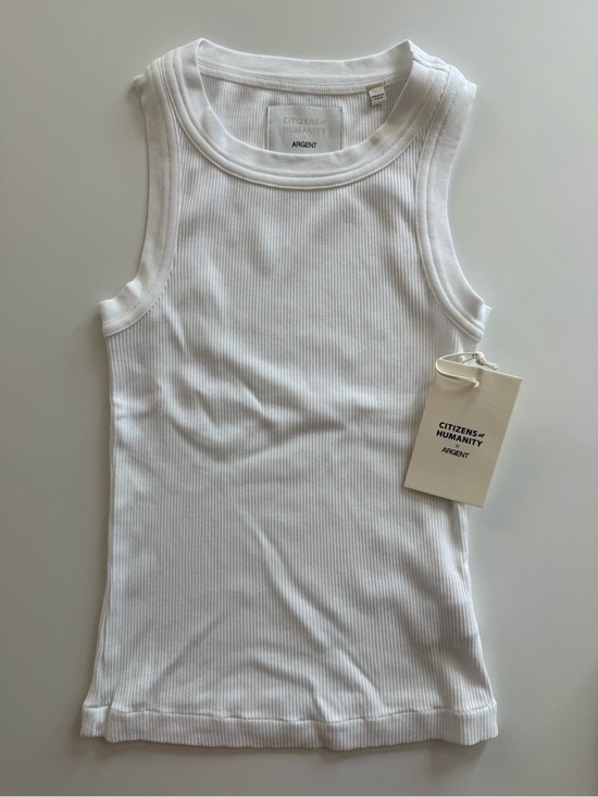 Citizens Of Humanity Tops - Good Work by Argent x Citizens of Humanity Isabel Crewneck Rib Knit Tank